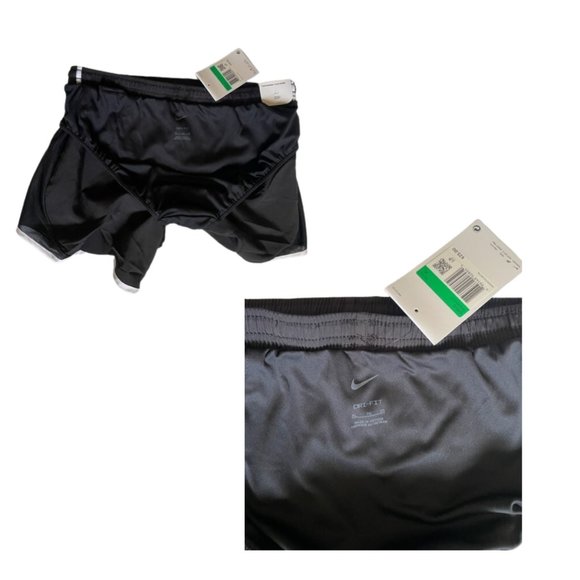 Girl's Nike Dri-Fit Lined Shorts, Standard Fit Elastic Waist w/cord Black XL.NWT - Picture 5 of 7